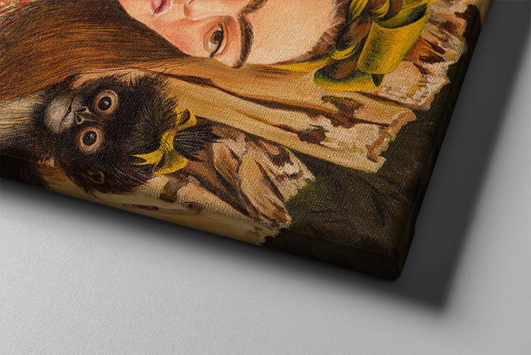 Autoportret z małpa-Fridy-Kahlo-unikalneobrazy (1)