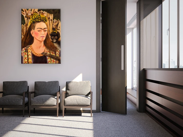 Autoportret z małpa-Fridy-Kahlo-unikalneobrazy (3)