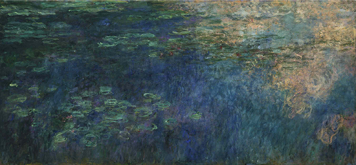 Claude Monet – Odbicia chmur w jeziorze z liliami – reprodukcja obrazu