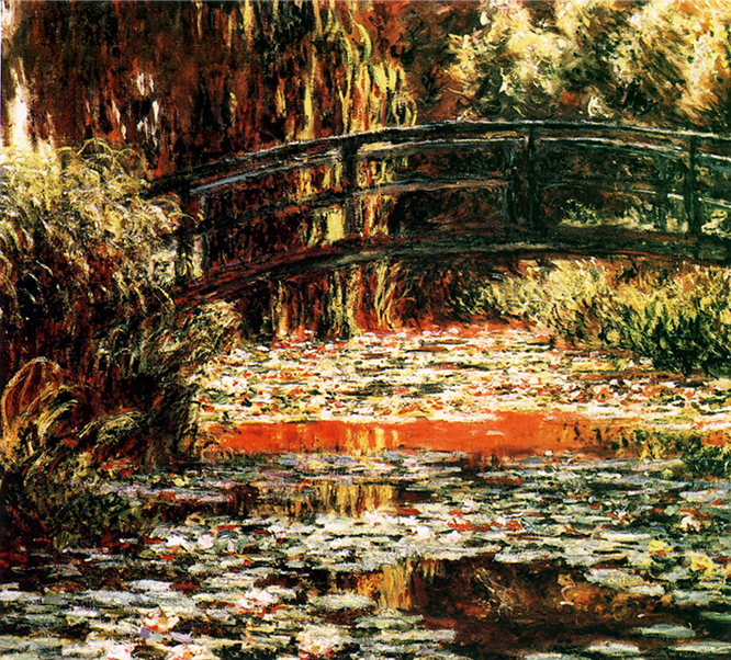 Claude Monet – Japoński mostek w Giverny – reprodukcja obrazu (UNIKALNEOBRAZY)
