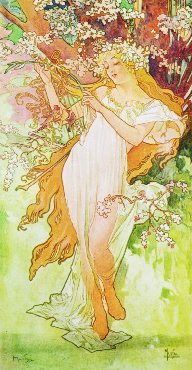 Alfons Mucha – Wiosna 1986 – reprodukcja obrazu (1)