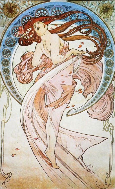 Alfons Mucha – Taniec – reprodukcja obrazu (unikalneobrazy)
