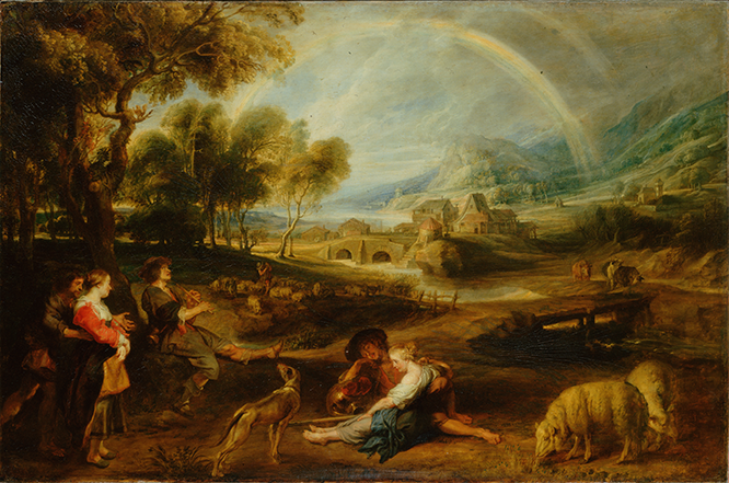 Peter Paul Rubens – Pejzaż z tęczą – reprodukcja obrazu (2)