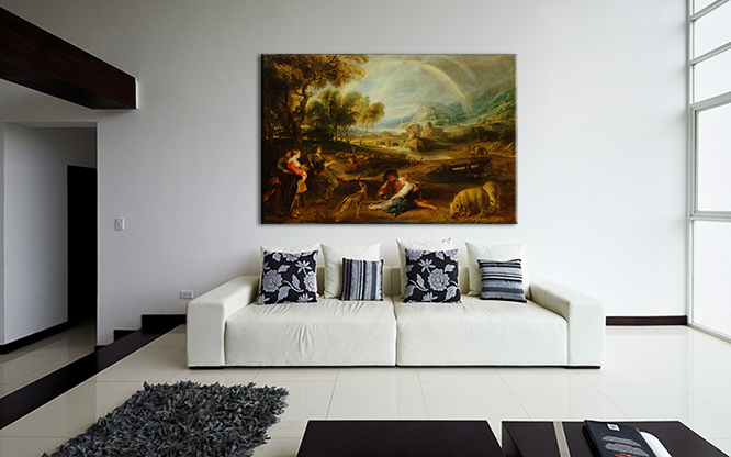 Peter Paul Rubens – Pejzaż z tęczą – reprodukcja obrazu (1)