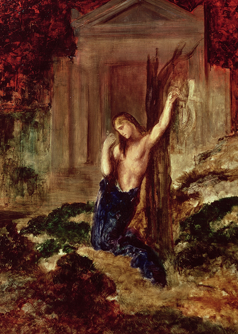 Orfeusz na grobie Eurydyki 1891 Gustave Moreau, Paryż Muzeum Gustava Moreau