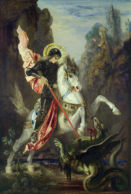 Święty Jerzy i smok 1889-1890 Gustave Moreau, Londyn National Gallery